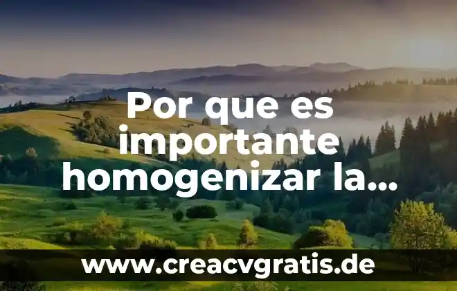 Por que es importante un ministro de justicia 5 Por que es importante homogenizar la muestra de un alimento