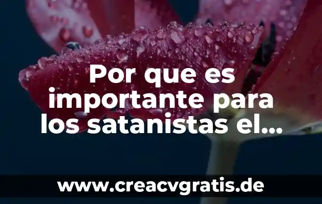 Qué es agua de horchata en México 5 Por que es importante para los satanistas el cumplaños