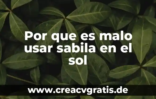 Por que es importante usar triggers 5 Por que es malo usar sabila en el sol