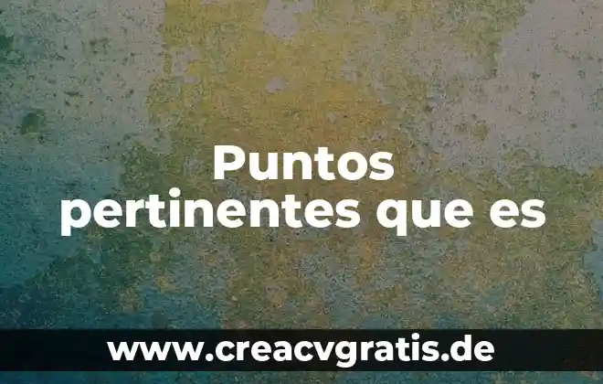 Puntos resolutivos en un amparo que es 4 Puntos pertinentes que es