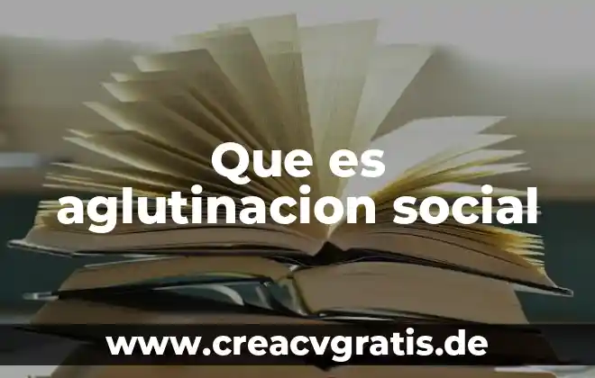 Que es la revolucion social 1945 a 1990 4 Que es aglutinacion social