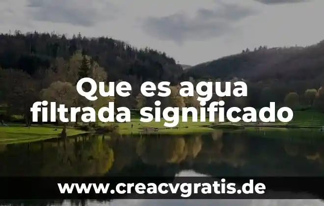 Qué es ser elitista significado 5 Que es agua filtrada significado