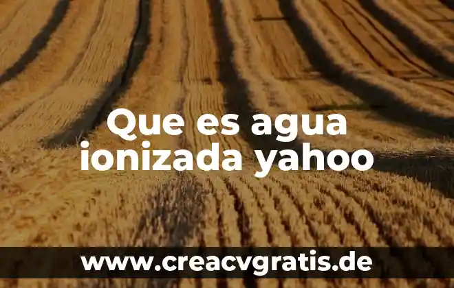 Que es tiempo en filosofia yahoo 6 Que es agua ionizada yahoo