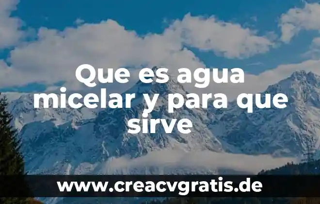 Que es agua micelar precio 4 Que es agua micelar y para que sirve