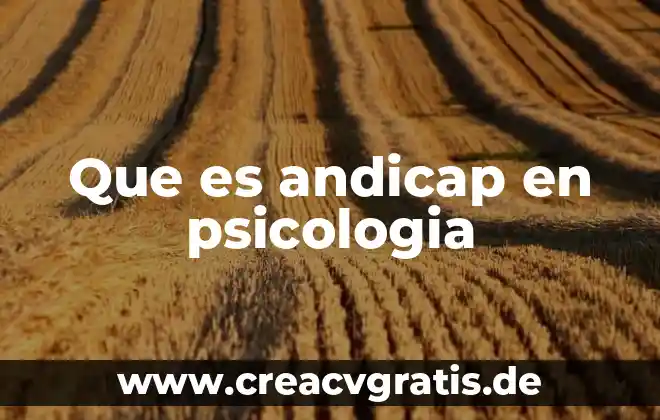 Que es el conflixto y conciliacion en la psicología social 6 Que es andicap en psicologia