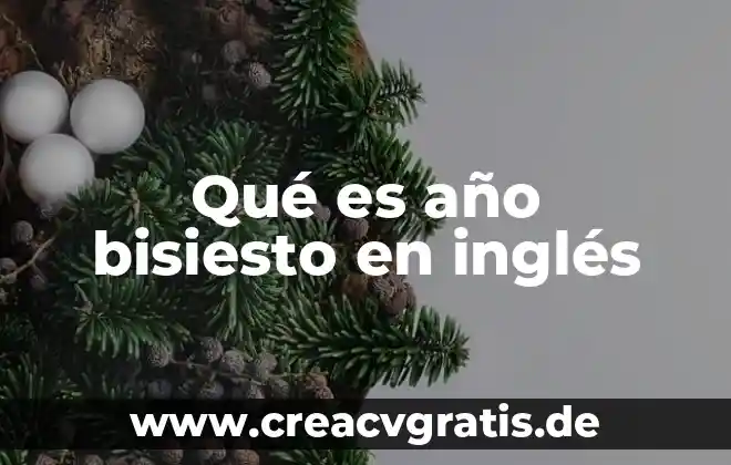 Qué es fyi en inglés 7 Qué es año bisiesto en inglés