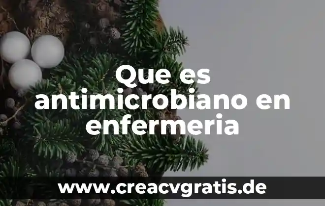 Qué es la enfermería con especialidad concepto 6 Que es antimicrobiano en enfermeria
