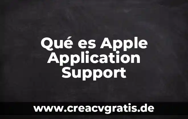Apple software soport que es 3 Qué es Apple Application Support