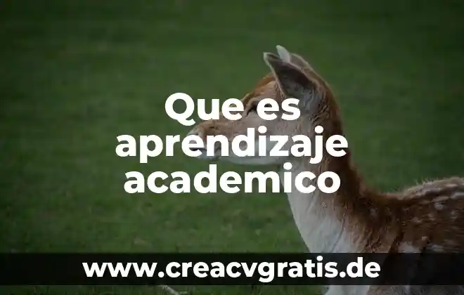 Concepto académico de que es liderazgo 4 Que es aprendizaje academico
