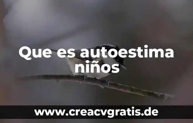 Qué es el autoestima psicología y mente 5 Que es autoestima niños