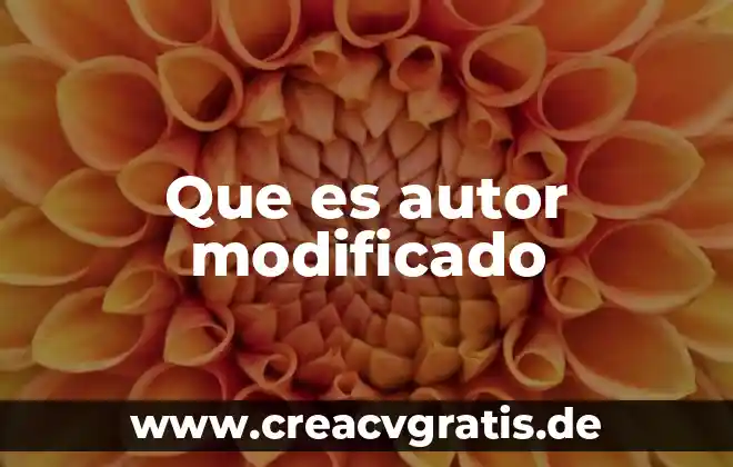 Nombre del autor que define que es un riesgo quimico 6 Que es autor modificado