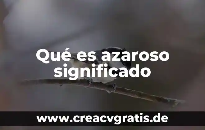 Qué es un hospicio significado 5 Qué es azaroso significado