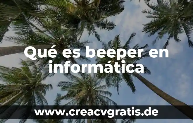 Qué es conmutación informática definición 5 Qué es beeper en informática