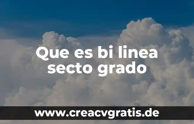 Que es bi directional data 3 Que es bi linea secto grado