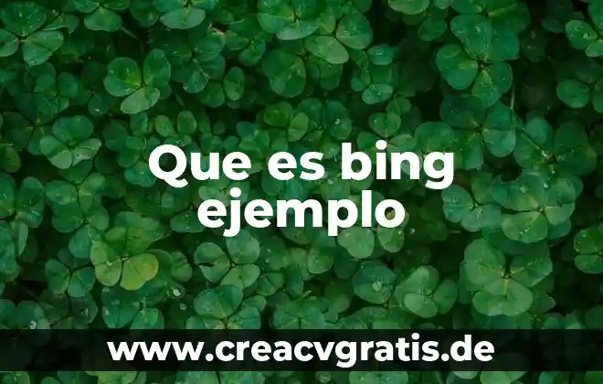 Qué es una filosofía empresarial ejemplo 7 Que es bing ejemplo