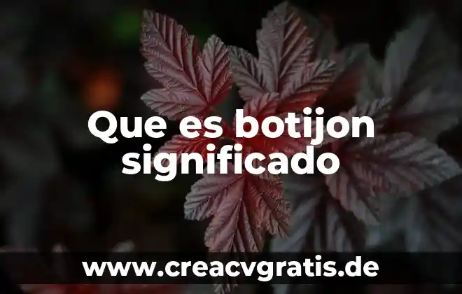 Qué es afección significado 5 Que es botijon significado