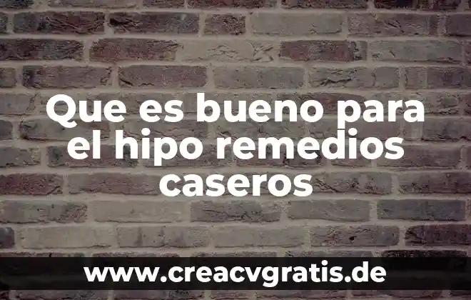 Que es bueno para la circulacion remedios caseros 4 Que es bueno para el hipo remedios caseros