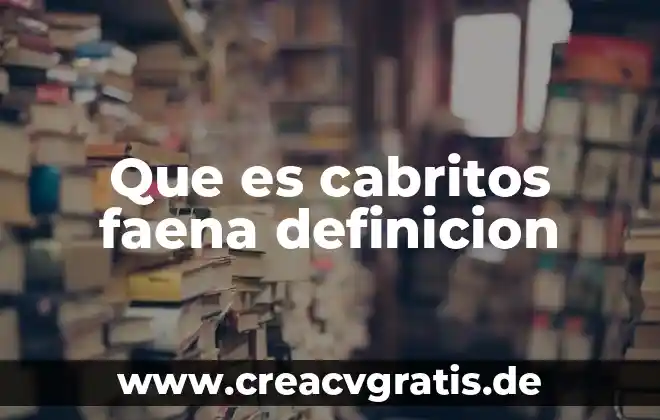 Que es caracter recesivo definición 4 Que es cabritos faena definicion