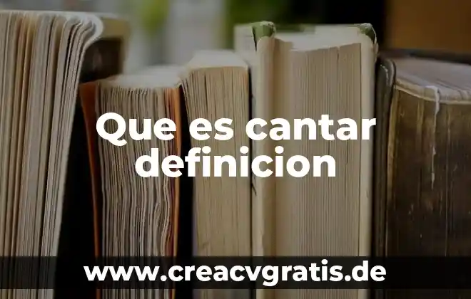 Que es una señal definicion ejemplos 6 Que es cantar definicion