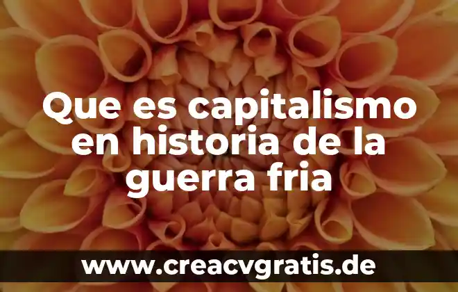 Que es la guerra que tipos existen en el mundo 3 Que es capitalismo en historia de la guerra fria