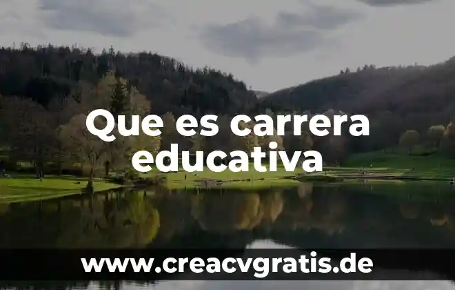 Psicología carrera que es 4 Que es carrera educativa