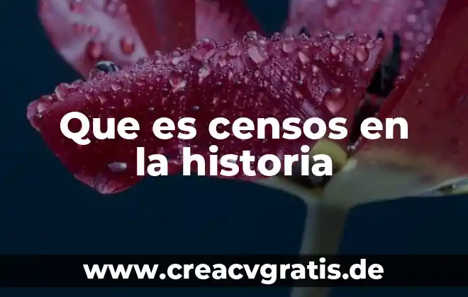 En pocas palabras que es la luna 3 Que es censos en la historia