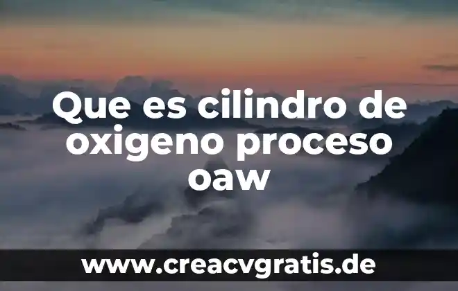 Defina que es la teoría general del proceso 7 Que es cilindro de oxigeno proceso oaw