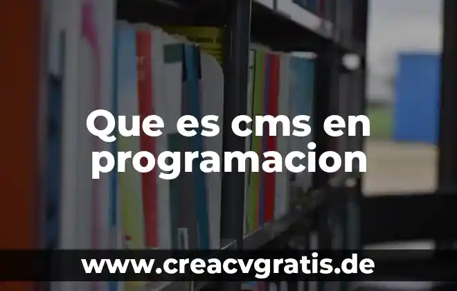 Qué es una abstracción en programación 7 Que es cms en programacion