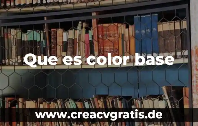 Qué es la capa base de un pavimento 6 Que es color base