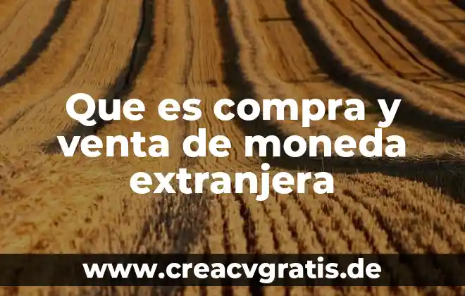 Qué es la calificación ley de inversión extranjera en México 5 Que es compra y venta de moneda extranjera