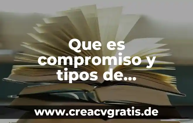 Qué es plan de implementación de una empresa 4 Que es compromiso y tipos de compromiso en una empresa