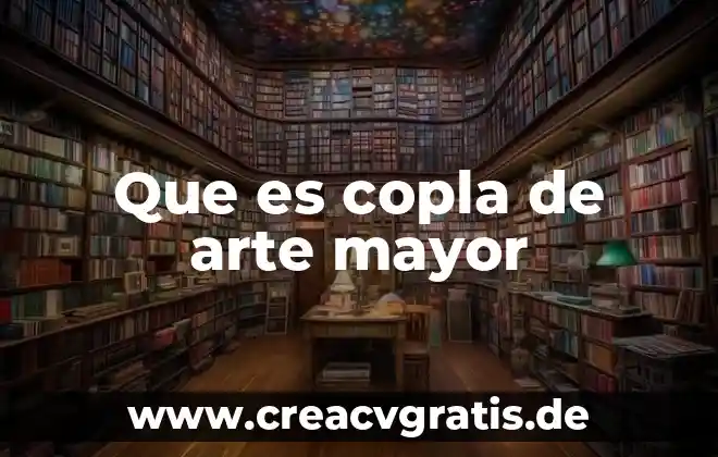 Qué es la psicología del arte 4 Que es copla de arte mayor