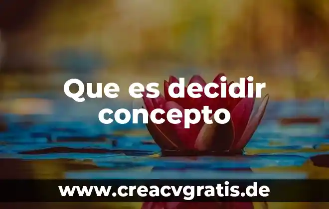 Qué es la disciplina concepto para niños 7 Que es decidir concepto