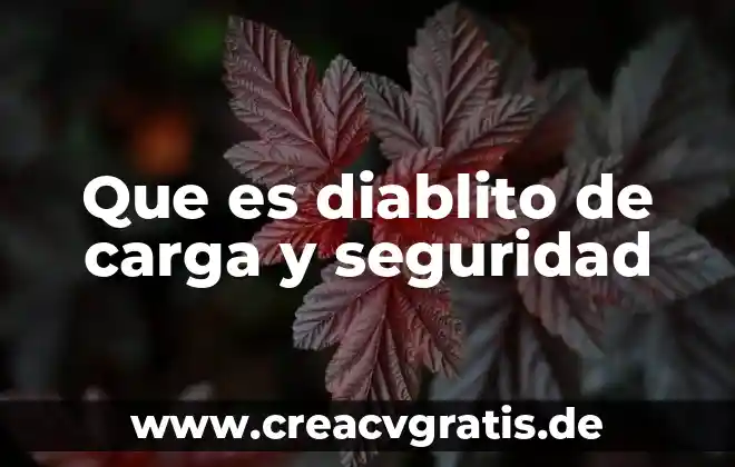 Teoria del color que es el color 3 Que es diablito de carga y seguridad