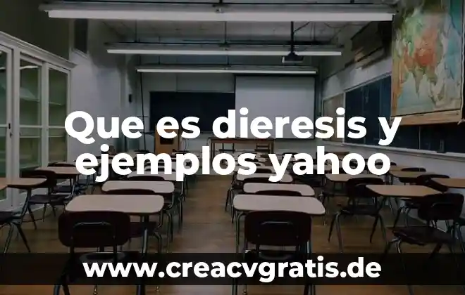 Que es qfb yahoo 3 Que es dieresis y ejemplos yahoo