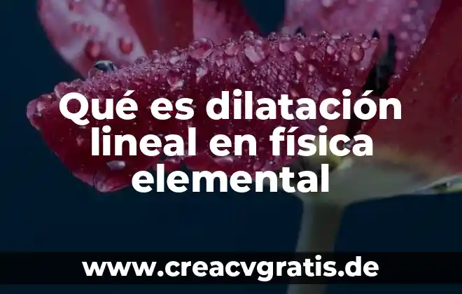 Que es la dilatación irregular del agua 3 Qué es dilatación lineal en física elemental