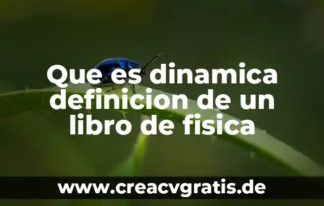 Que es un alegoría en un libro 6 Que es dinamica definicion de un libro de fisica