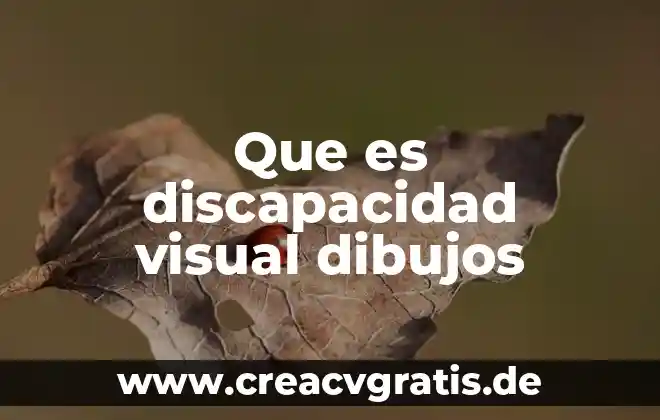 Que es la discapacidad intelectual tipos 4 Que es discapacidad visual dibujos