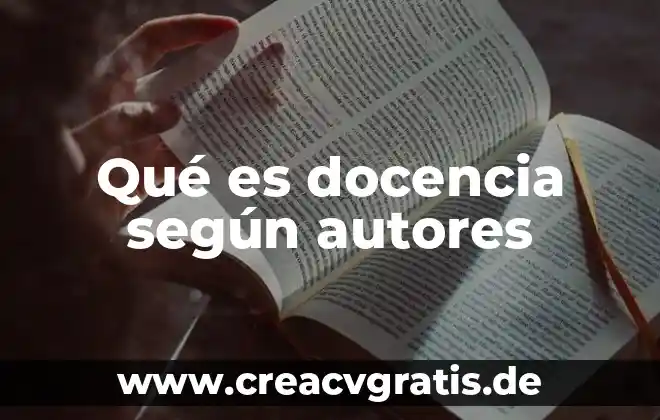 Que es cadena de suministro segun autores modernos 8 Qué es docencia según autores