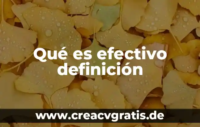 Convertirse en un motivador efectivo que es en una empresa 7 Qué es efectivo definición