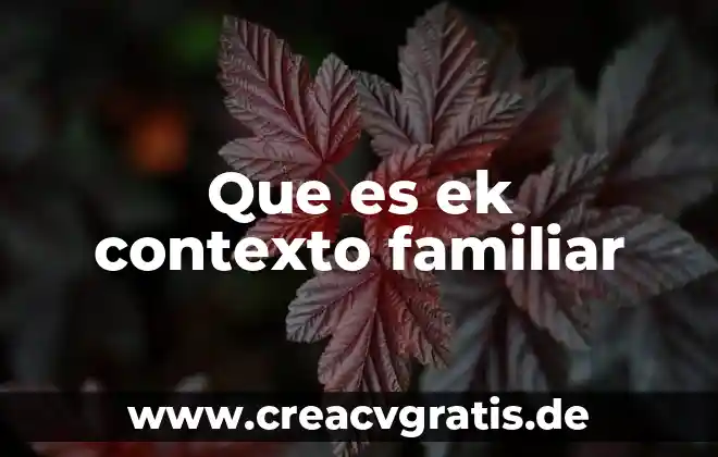 Que es contexto para la psicologia 3 Que es ek contexto familiar