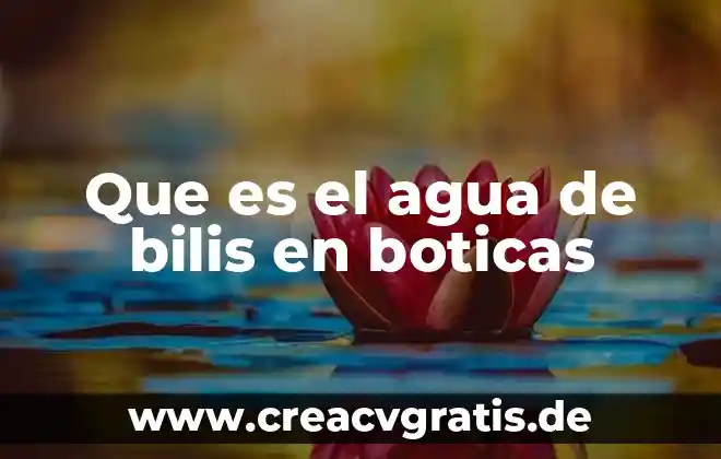 Agua de soda que es 6 Que es el agua de bilis en boticas
