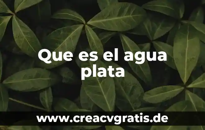 Me sale agua gelatinosa del labio que es 3 Que es el agua plata