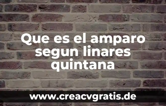Que es el sueño segun pinel 6 Que es el amparo segun linares quintana