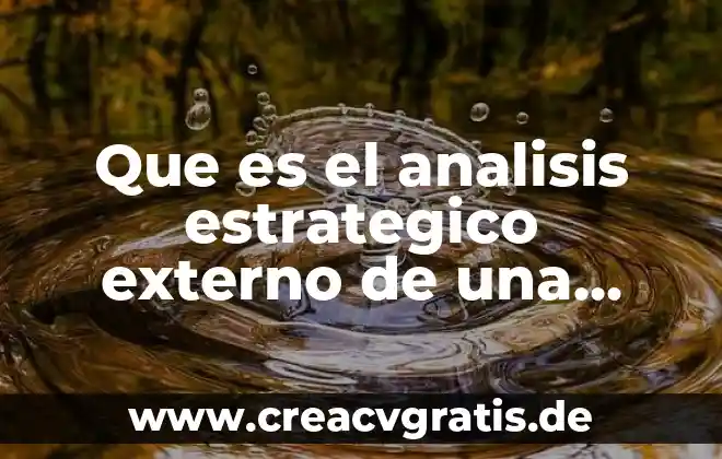 Qué es derecho externo público 7 Que es el analisis estrategico externo de una empresa