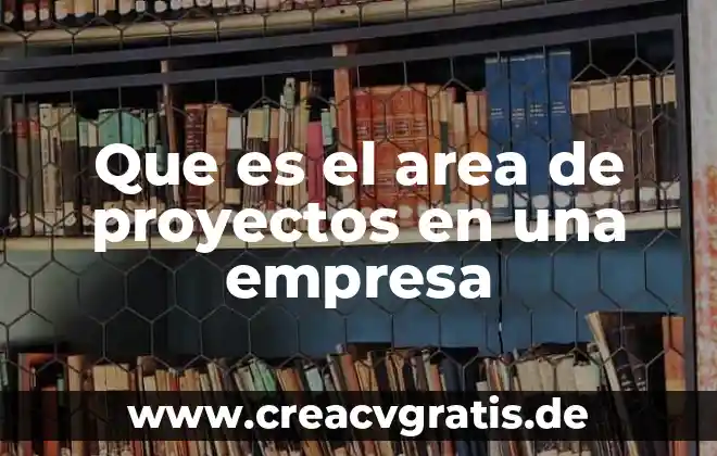 Que es el area quirurgic en obstetricia 3 Que es el area de proyectos en una empresa