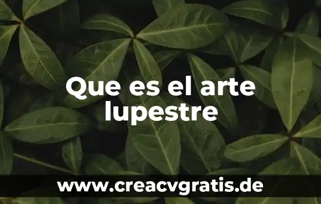 Que es el arte del color 7 Que es el arte lupestre