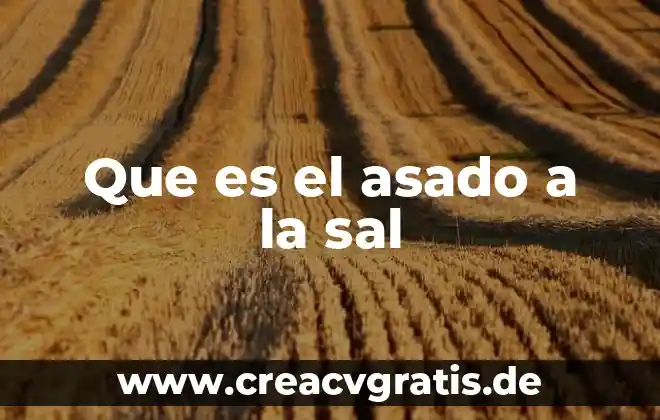 Aeroempresas que es que significa 6 Que es el asado a la sal
