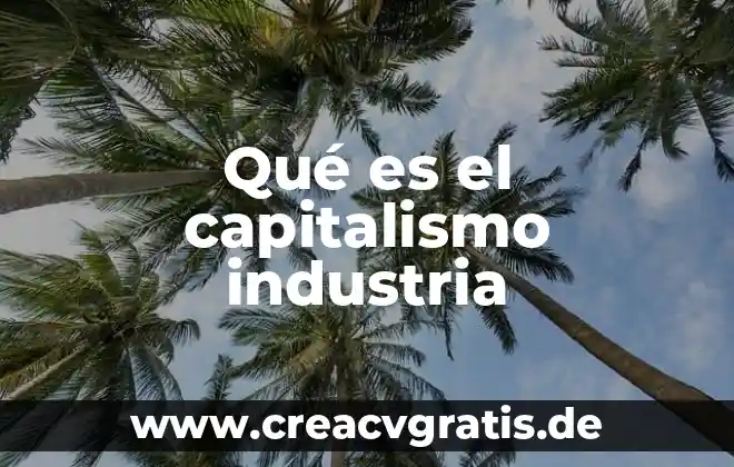 Industria petrolera que es y caracteristicas 8 Qué es el capitalismo industria