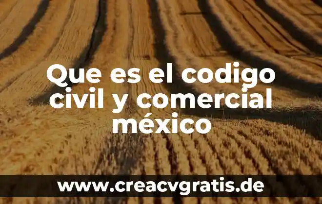 Que es es proveedor comercial 8 Que es el codigo civil y comercial méxico